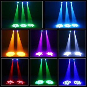 120W Led Moving Head Lamp Gobos 8 Colors With Remote Control For Wedding Christmas Dj Disco Ktv Bar Party Stage Effect Lights