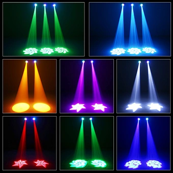 120W Led Moving Head Lamp Gobos 8 Colors With Remote Control For Wedding Christmas Dj Disco Ktv Bar Party Stage Effect Lights
