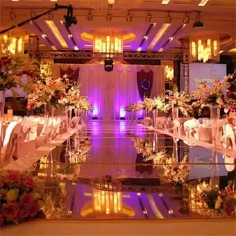 Factory Price Wedding Stage Plastic Vinyl Pvc Mirror Floor Carpet