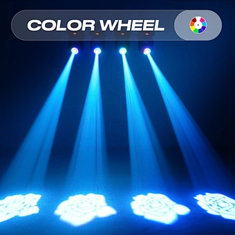 120W Led Moving Head Lamp Gobos 8 Colors With Remote Control For Wedding Christmas Dj Disco Ktv Bar Party Stage Effect Lights
