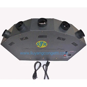 DMX 512 CE Spray Fire Projector 5 colors Fan shape flame projector 5 head Flame Machine for stage effect DJ Disco
