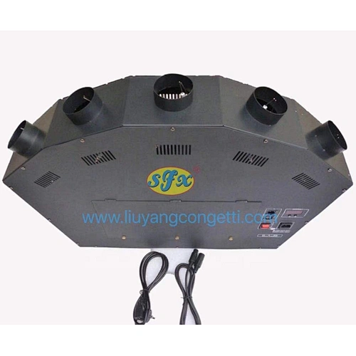 DMX 512 CE Spray Fire Projector 5 colors Fan shape flame projector 5 head Flame Machine for stage effect DJ Disco
