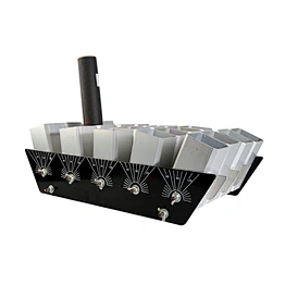 1.2 Inch Aluminum Frame Mortar Racks 20 Shot Single Shot Adjustable Angle Fireworks Display Shells Firecrackers Fireworks