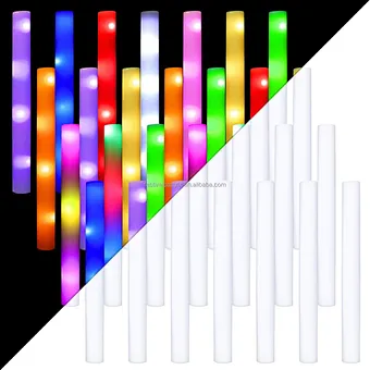 Custom LED Glow Foam Stick Cheap Flashing Light up Cheering Baton for Night Run or Valentine's Day Use