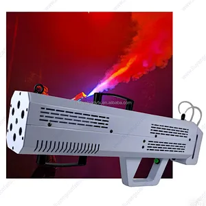 1500W RGB LED Air Column Gun Portable Iron Smoke Gun for Concerts Nightclubs DJs Parties-Hot Selling Event Stage FX Dancer