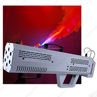 1500W RGB LED Air Column Gun Portable Iron Smoke Gun for Concerts Nightclubs DJs Parties-Hot Selling Event Stage FX Dancer