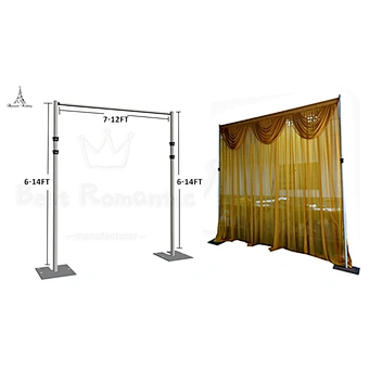 Adjustable Wedding Tube and Drapery Column Backdrop Stand