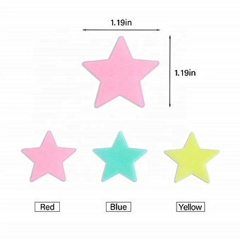 50Pcs Luminous 3D Stars Glow in Dark Wall Stickers for Kids Baby Rooms Bedroom Ceiling Home Decor Fluorescent Star Stickers