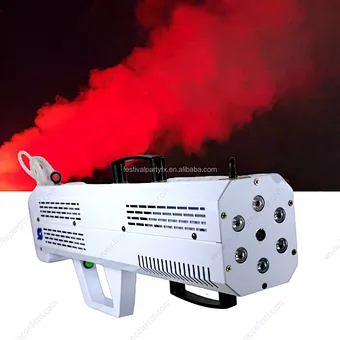 Factory Price 1500W Portable RGB LED Smoke Jet Fog Gun Machine Handheld Stage FX for Wedding Event Night Club Disco DJ Parties