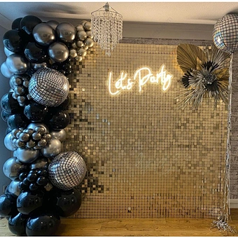 New Color Interlocking Grid Panel Wedding Event Backdrop Sequin Wall Shimmer Backdrop Wedding Decorations