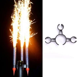 Champagne Bottle Birthday Candle Sparkler Firework Safety Ice Fountain Plastic Clip Holder for Night Club Cake Party Wedding
