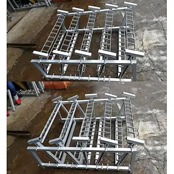 Adjustable Metal Fireworks Display Rack with Fiberglass Mortar Tubes Promotional Party Supplies for New Year's Eve Celebrations