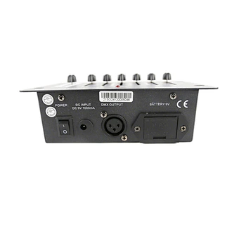 Mini 6-Channel DMX512 Controller for LED Par & DJ Lights Simple  Console with DC9V Adapter  for Party Supplies