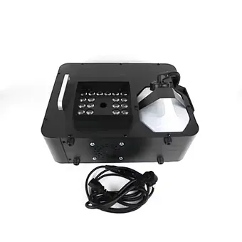 1500W High Capacity Vertical Fog Machine Wireless Remote Control DMX Fog Machine for Stage Party 24pcs RGB LEDs