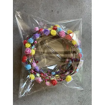 Colorful Christmas Party Glowing Wreath Halloween Crown Flower Headband Women Girls LED Light up Hair Wreath Hairband Garlands