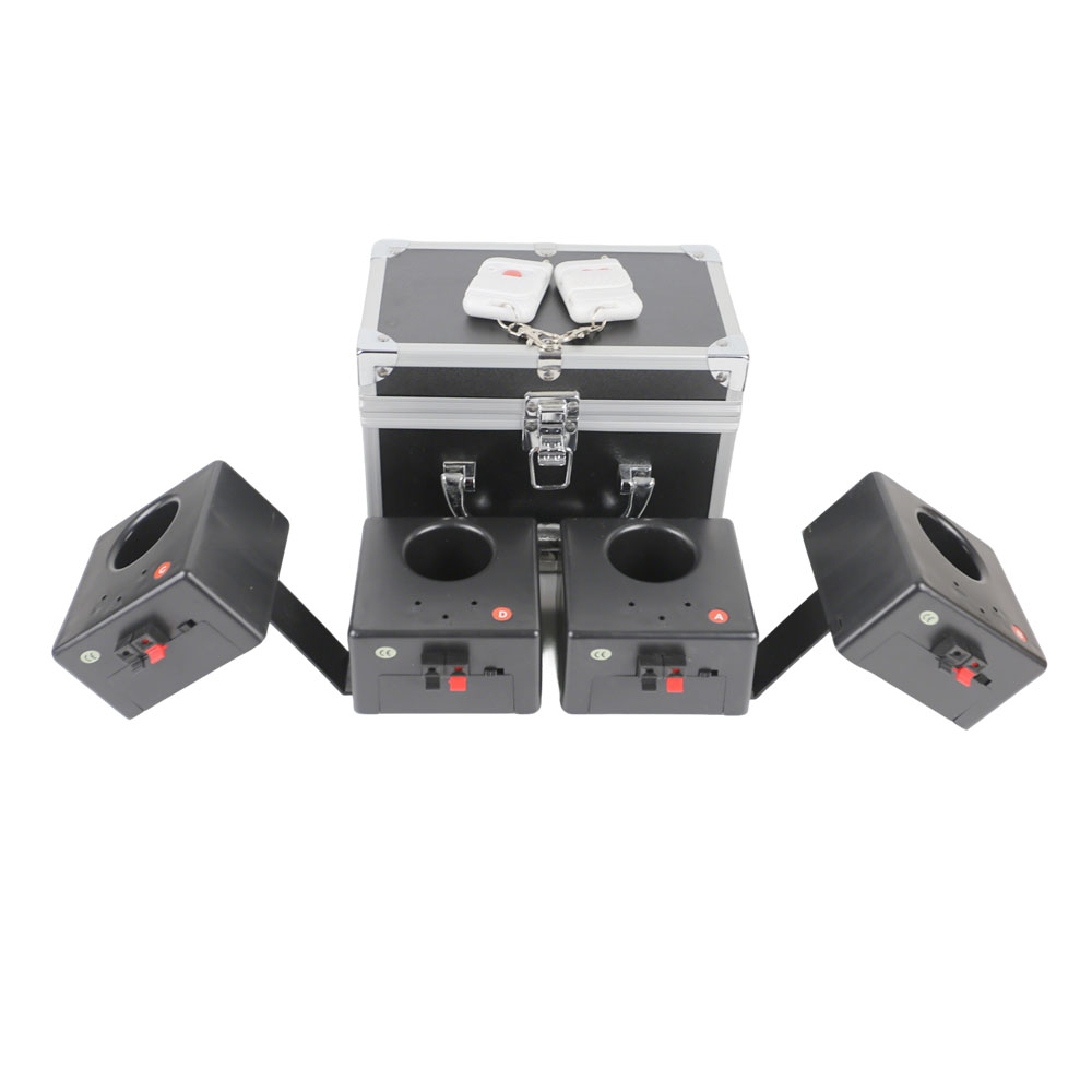 4 Cue New Model Pyro Cold Stage Firing System Machines for Stage Wedding Decoration and Valentine's Day Celebrations