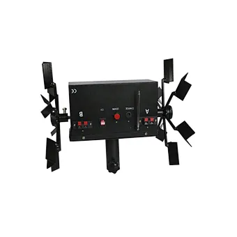 Most Popular in 2020 Remote Control Double Electric Windmill Spark Machine with 12 V Rechargeable Battery