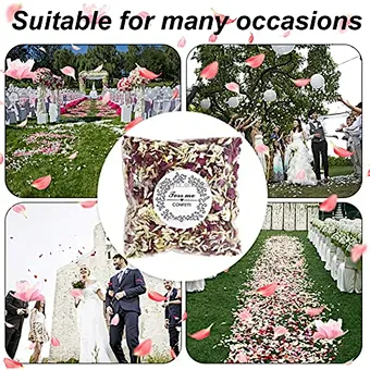 Dried Wedding Confetti Lavender Flower Petals Petals Organza Bag Natural Small Rose Petals for Mariage Photography