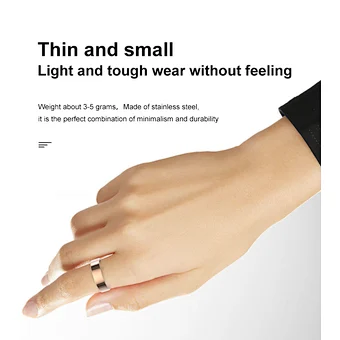 TK6 Smart Ring Black Technology Health Sports All-weather Heart Rate Detection Sleep bluetooth New Waterproof Ring