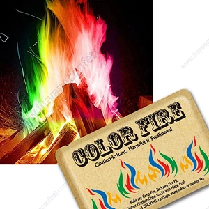 MIRACLE FIRE Halloween Pack Color Changing Flames Magic Mystic Fire for Happy Occasions