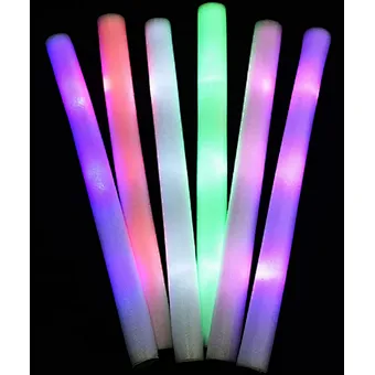 60pcs Glow Sticks Bulk Colorful Led Foam Cheer Tube Rgb in the Dark Light for Party Purple Baton up Cheering Custom Customized