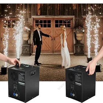 DMX Remote 650w Cold Spark Machine Stage Wedding Cold Pyrotechnics Fireworks Fountain Cold Sparkler Machine