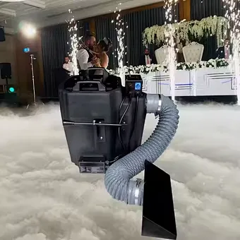 6000w Dry Ice Low Lying Fog Machine Wedding Stage Party Dance Portable Dry Ice  Machine Manufacturers Heavy Fogging