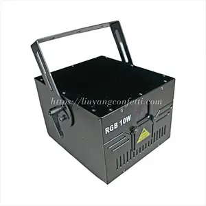10W ILDA 3D RGB Laser Projector for Wedding Grand Event & Party Modern Metal Snow Focus Decoration for Bride & Groom Ceremony