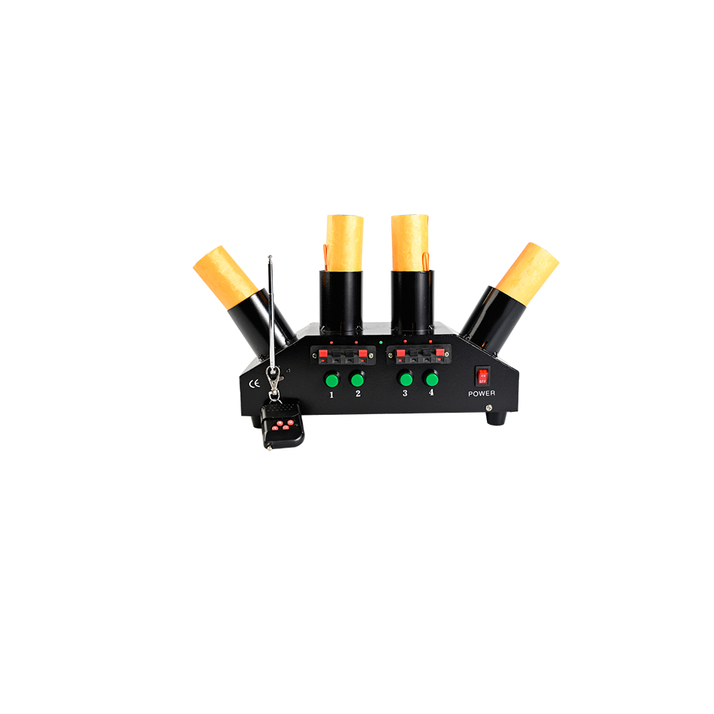 Remote Control 4 Channel Cold Fountain Console for Wedding Fireworks Firing System Machine Effect Stage