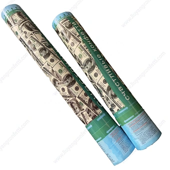 Party Celebration New Year Openning Handheld Custom Celebrate Paper Shooter Confetti Cannon Popper with Money Confetti