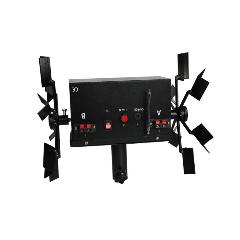 12 Channel Windmill Rotate Double Wheel Cold Fireworks Machine Wireless Remote Control Cold Fireworks Firing System