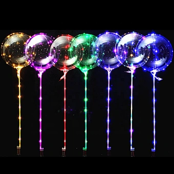 Led Valentines Day Decorations and Gift for Him or Her Heart Bobo Balloon With LED Valentine Balloons