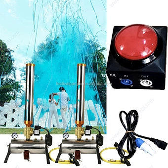 Remote Control Electronic Party Popper & Spray for Baby Shower Boy-Girl Gender Reveal Wedding Graduation-Outdoor Firework Effect