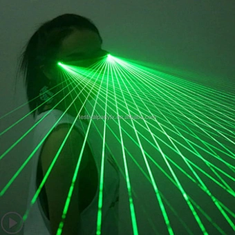 Beam Party Stage DJ Dancer Luminous Costume Laserman Light Red Green Purple Laser LED Glasses for Club Diwali New Year