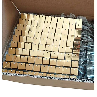 2022 Gold Color Sequin Panel Wedding Backdrop Party Background Shimmer Sequin Wall Panels Decorations for Photo Booth