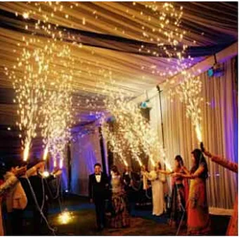 China Wholesale Weeding Party Electric Sparkler Stage Firework Machine Wedding Indoor Ice Fountain Hand Held Cold Pyro Shooter