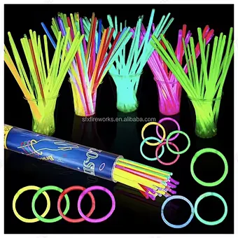 Party Supplies Led Fishing Glow in the Dark Sticks 100 Pack Glow Sticks Bulk Party Bracelets Necklace Light Stick