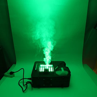 1500W DMX 24 LED RGB Vertical Fog Machine RGB Stage Light with Remote Control Electric Smoke Machine for Wedding