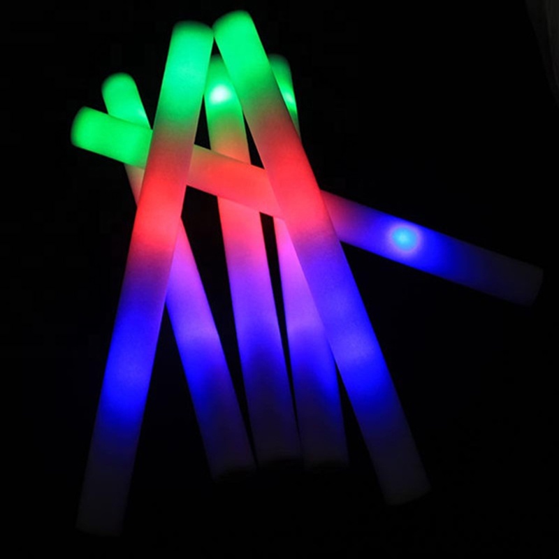 Glow Sticks Custom 16 Inch Colorful 3 Mode Party Led-foam-stick Concert Favor Lighting Light up Led Foam Stick