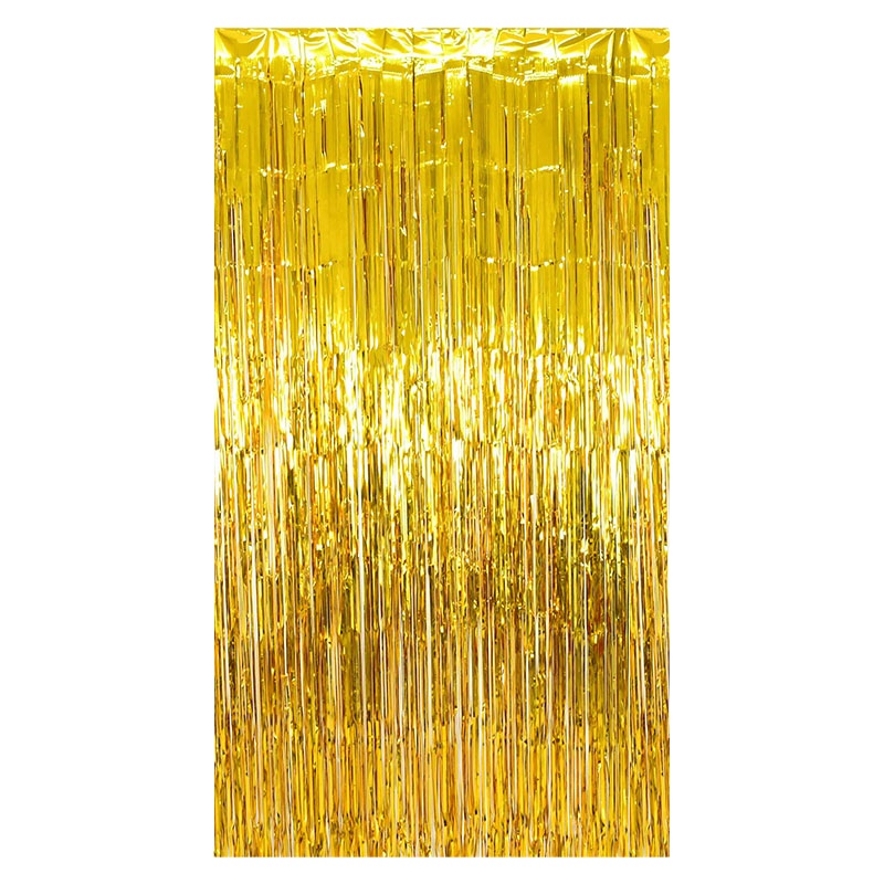 Wholesale Photo Booth Backdrops Foil Curtains Metallic Fringe Tinsel Backdrop Curtain for Wedding Birthday Christmas Hallow