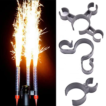 Champagne Bottle Birthday Candle Sparkler Fireworks Safety Ice Fountain Plastic Clip Holder