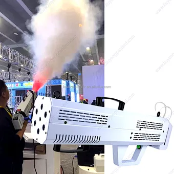 1500W RGB LED Air Column Gun Portable Iron Smoke Gun for Concerts Nightclubs DJs Parties-Hot Selling Event Stage FX Dancer