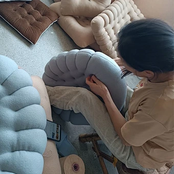 Short Plush Cookie Creative Cushion