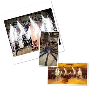 Wedding First Dance Cold Pyro Centerpiece Decoration Party Stage Remote Control 360Degree Spinning Indoor Firework Firing System