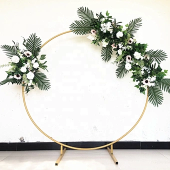 Artificial Silk Flower Wall Panel for Weddings Events Circle Backdrop Decoration Party Supplies including Stage Curtains Wedding