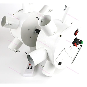 12 Cue 12 Channel Circle Shape Rotate Double Wheel Wireless Remote Control Cold Pyro Fireworks Firing System