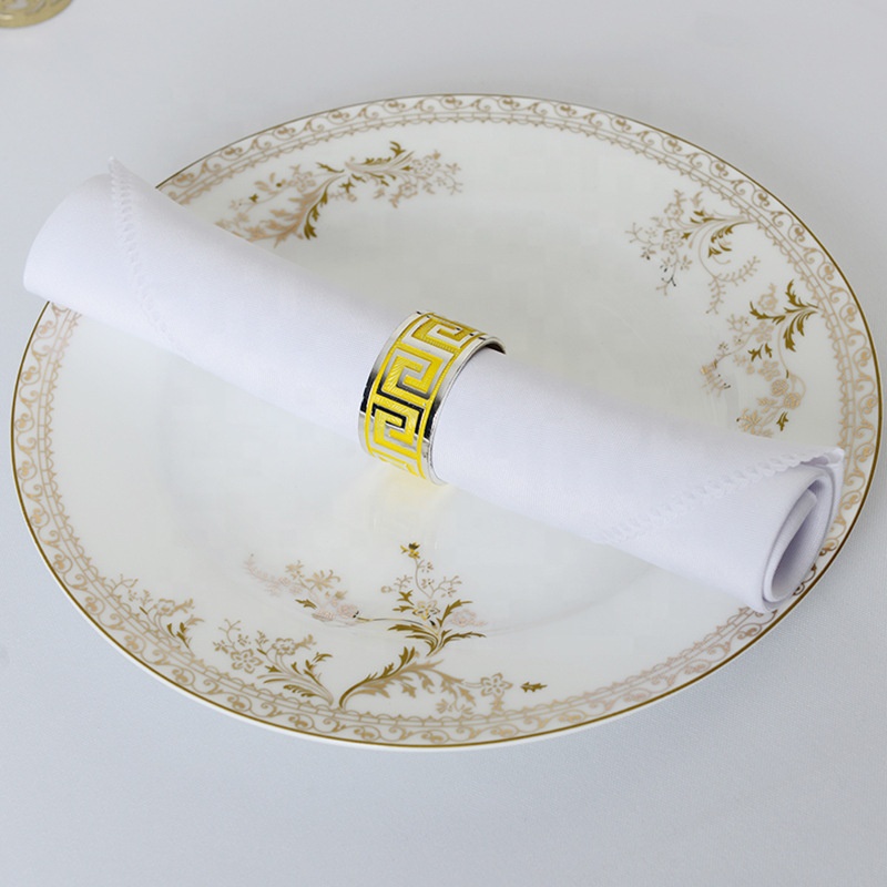 Square Satin Table Soft Handkerchief Romantic Banquet Decoration Custom Wedding Cloth Blush Dinner Napkins With Design Edge