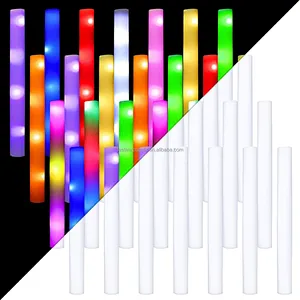 Colorful Flashing Baton 3 Modes Light up Wedding Concert Custom Glow in the Dark Party Suppliers Cheering Led Foam Stick