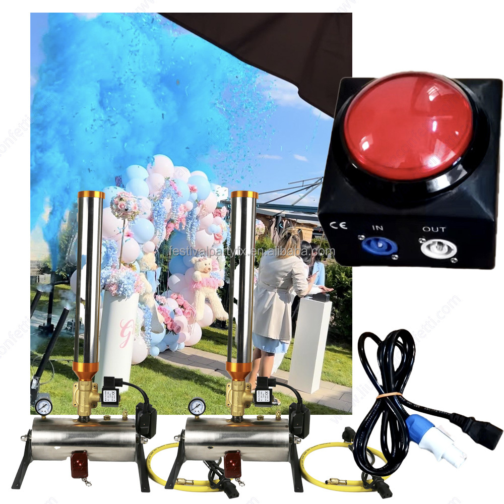 Electronic Remote Control Confetti Powder Sprays Outdoor Fireworks Wedding Party Baby Shower-Promotional Party Supplies