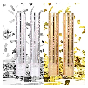 Wholesale Boy or Girl Baby Shower Confetti Powder Cannon Gender Reveal Party Supplies Popper Smoke Powder Confetti Stick Cannon